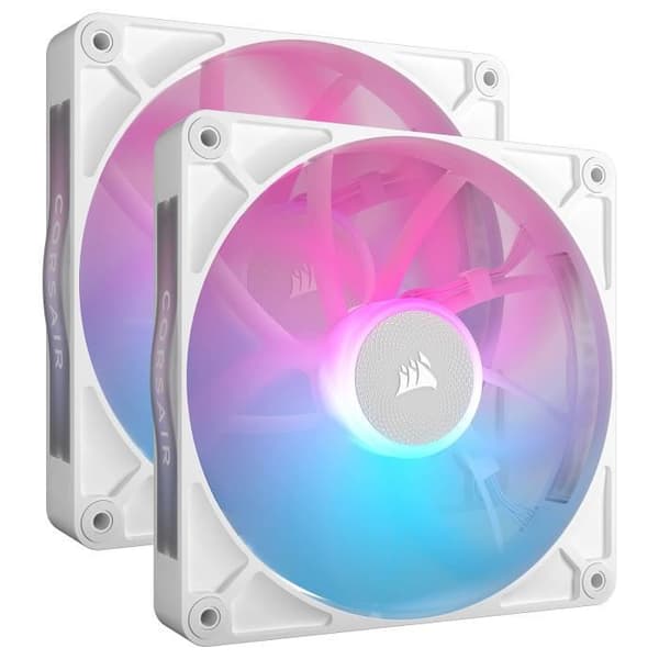 CORSAIR iCUE LINK RX140 RGB-serien fläkt - 2-pack - 140 mm - Anpassningsbar RGB-belysning