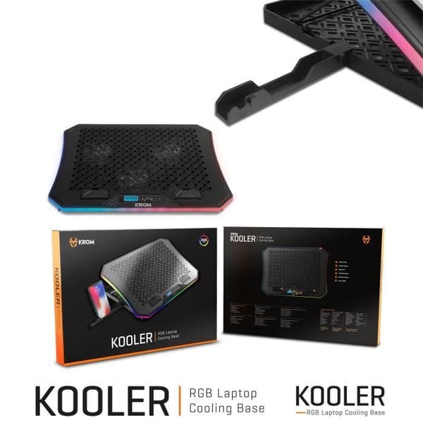 Krom Kooler laptopkylare 10 till 19"
