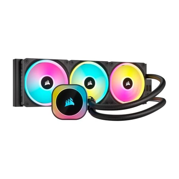 Vattenkylning - CORSAIR - iCUE LINK RGB H150i RGB AIO - 360 mm kylare - Flytande CPU-kylning (CW-9061003-WW) Svart