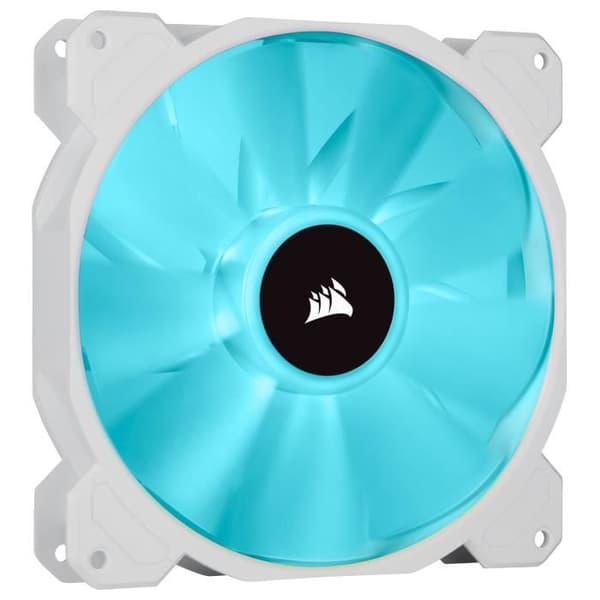 CORSAIR Fläkt SP-serien - Vit SP140 RGB ELITE - Diameter 140 mm - LED RGB - Fläkt med AirGuide - Dual Pack (CO-9050139-WW)