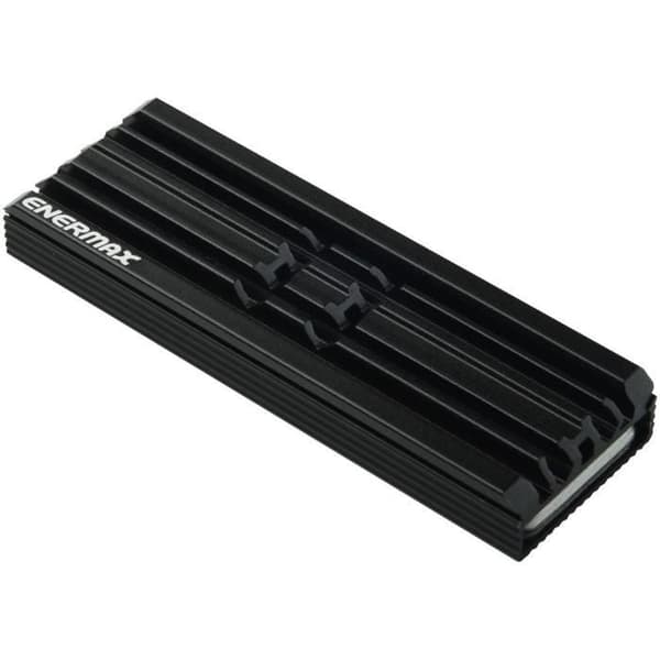 Kylfläns kylare - ENERMAX - ESC001 - Smal chipset för M2 2280 SSD med 4 silikon kylflänsar - Svart