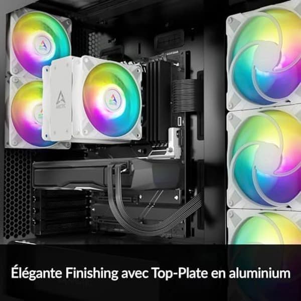 ARCTIC Freezer 36 A-RGB - Enkeltorns CPU-kylare med push-pull, två tryckoptimerade P 120 mm fläktar och belysning