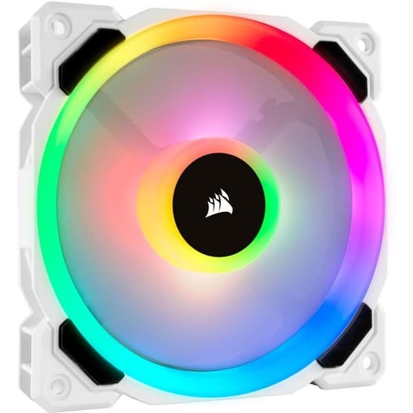 CORSAIR Fan LL120 Pro LED RGB 120mm Vit - (CO-9050091-WW)