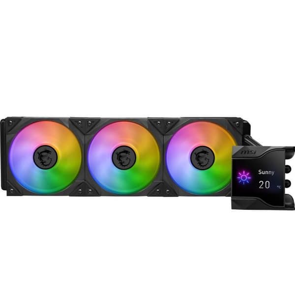 Vätskekylning för processor - MSI - MPG CORELIQUID D360 - 360 mm - 27 mm - 2500 RPM Svart