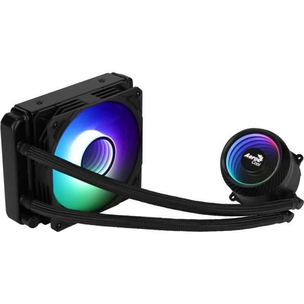 AEROCOOL Mirage L120 ARGB Svart - 120mm CPU-kylkylningssats för vattenkylning