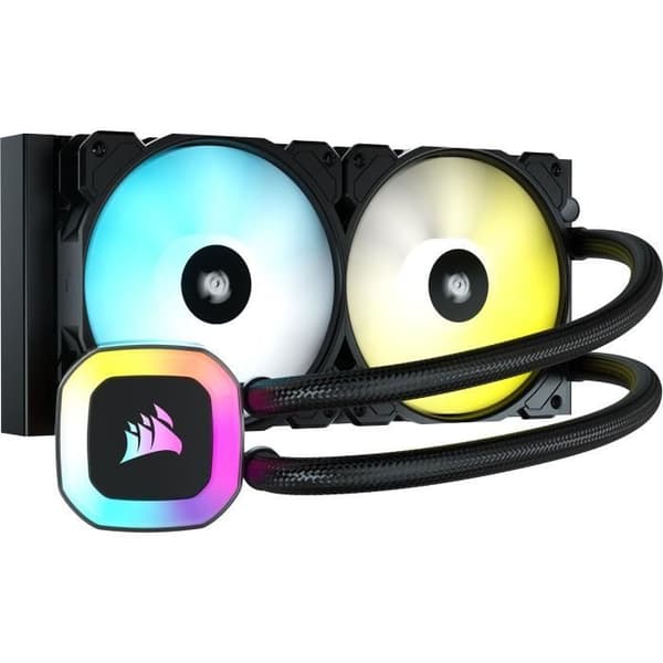 Vattenkylning - CORSAIR - H100 RGB AIO - 240 mm kylare - Vätskekylning för processor