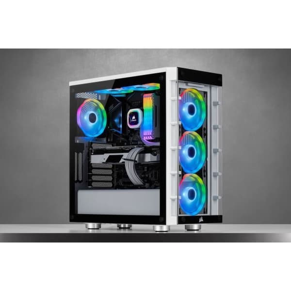 CORSAIR iCUE QL120 RGB Fläkt - Diameter 120 mm - Fläktsats RGB + Lighting Node CORE (CO-9050098-WW)