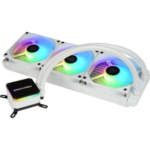 ENERMAX LiqMax III ARGB 360 CPU-fläkt - Vit Vit