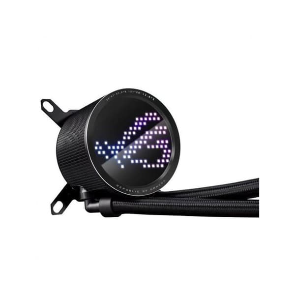 Flytande CPU-kylare - Asus - ROG Ryuo III 240 ARGB - Vit - Asetek 8:e generationens pump - Anime Matrix LED-skärm