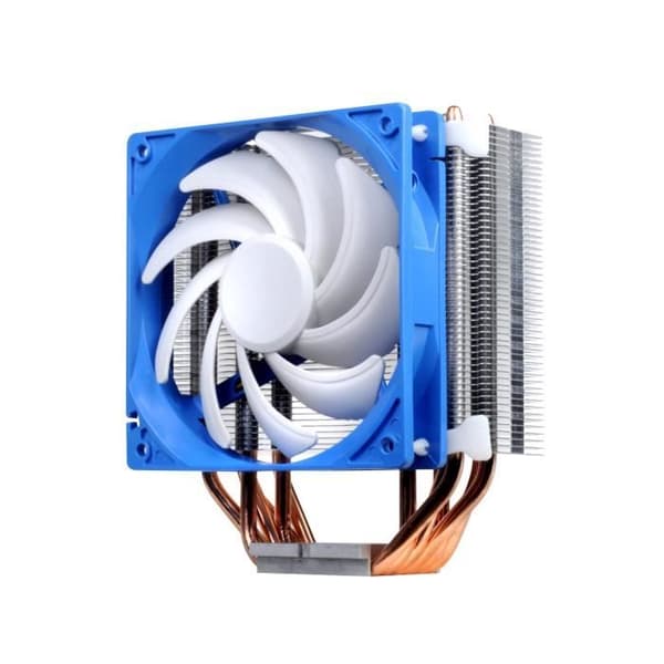 SilverStone SST-AR03-V2 - Argon CPU Kylarfläkt 6 direktkontakt värmerör, 120 mm PWM, Intel/AMD, AM4 Ready Blå, Vit