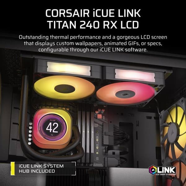CORSAIR iCUE LINK TITAN 240 RX