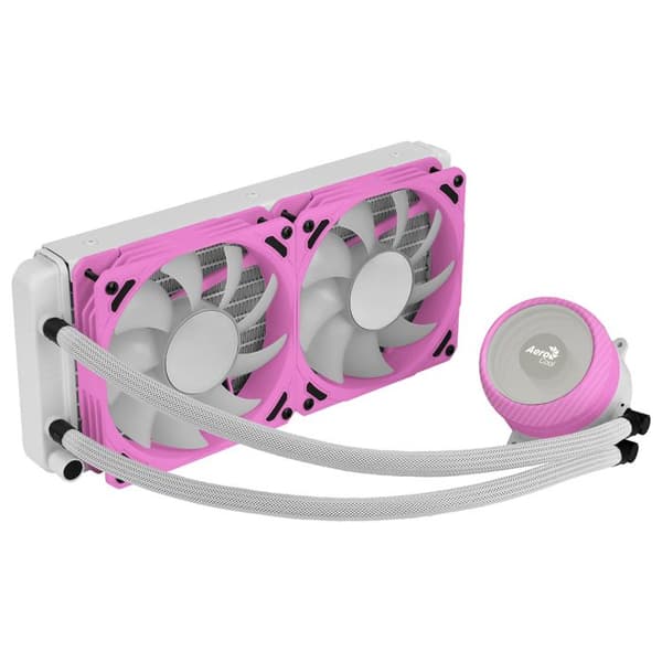 Vätskekylning - Aerocool - MIRAGEL240 - 400W TDP - 2 ARGB-fläktar 120mm - Rosa