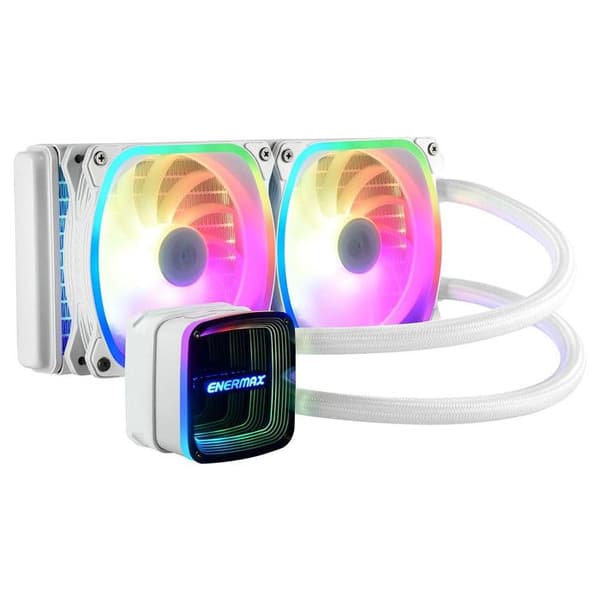 ENERMAX AQUAFUSION ADV 240MM ARGB WH ELC-AQFA240-SQA-W ENERMAX AQUAFUS