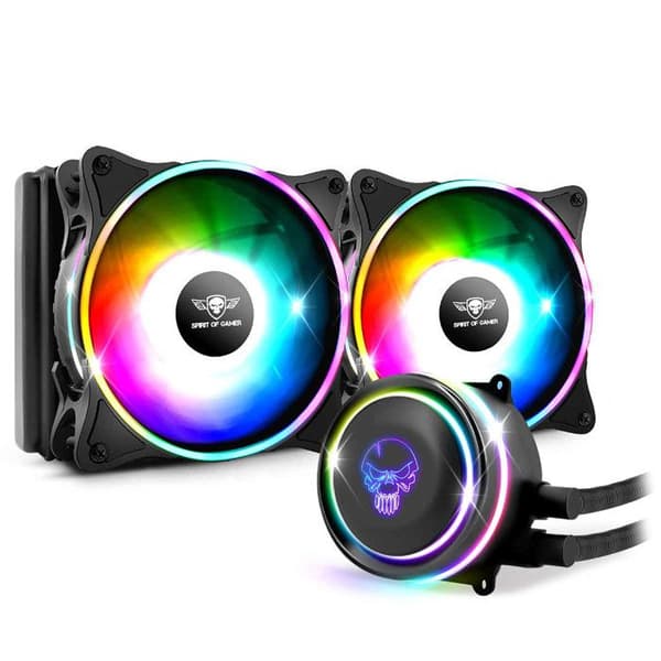 Spirit Of Gamer – LIQUID FORCE 240 ARGB - Kit vattensystem för processorer Intel och AMD