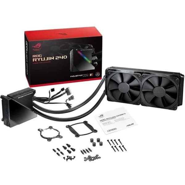 Vattenkylning - ASUS ROG - Ryujin 240 - 2 fläktar - Ljudnivå 29,7 dB - Kompatibel med LGA1150