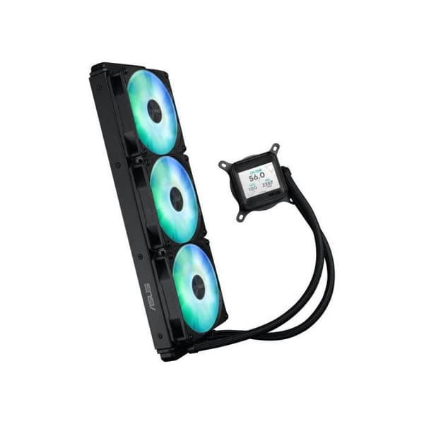 Vätskekylare - ASUS - Prime LC ARGB LCD - 2,3 tums LCD-skärm - Asetek-pump - ARGB-fläktar