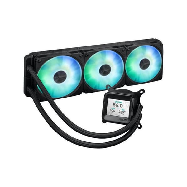 Vätskekylare - ASUS - Prime LC ARGB LCD - 2,3 tums LCD-skärm - Asetek-pump - ARGB-fläktar