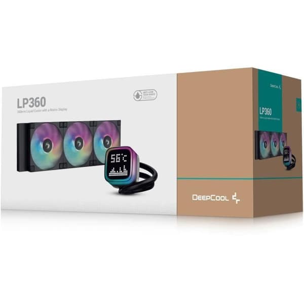 Kylning PC - DEEPCOOL - R-LP360-BKMSNC-G-1 - Allt-i-ett vätska - 12 cm - Svart