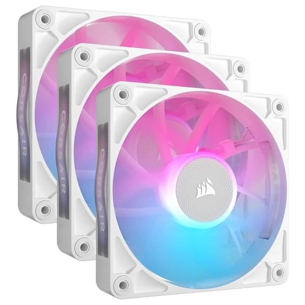 Fläkt - Corsair - iCUE LINK RX120 RGB - 120 mm - Vit - 80 dB