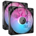 Miniatyrbild 1 av 3: Corsair iCUE LINK RX140 RGB Series PWM-fläkt - 2-pack - 140 mm svart