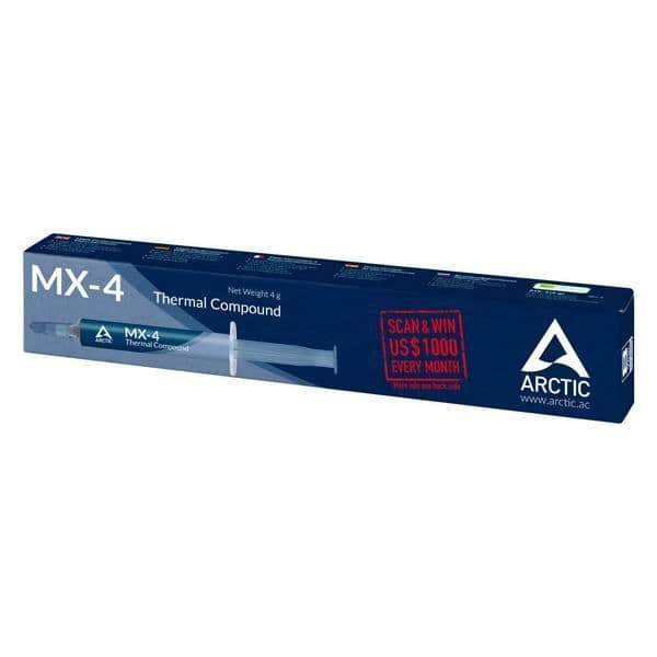ARCTIC MX 4 4g med spatel - Högpresterande processor termisk pasta Blå