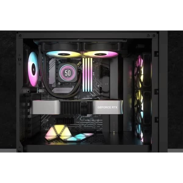 CORSAIR - H100i ELITE LCD XT - Allt-i-ett vattenkylningssats - 240 mm kylare - Svart - (CW-9060074-WW)