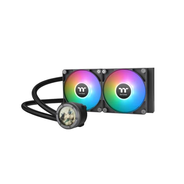 Kylare Wasserkühlung Thermaltake TH240 V2 Ultra ARGB Sync CPU vätskekylare allt-i-ett Svart
