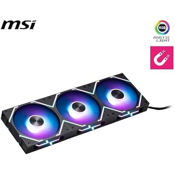 Fläkt - MSI - MPG EZ120 ARGB-3B - 120 mm - Hydrodynamiskt lager - Mystic Light kompatibel