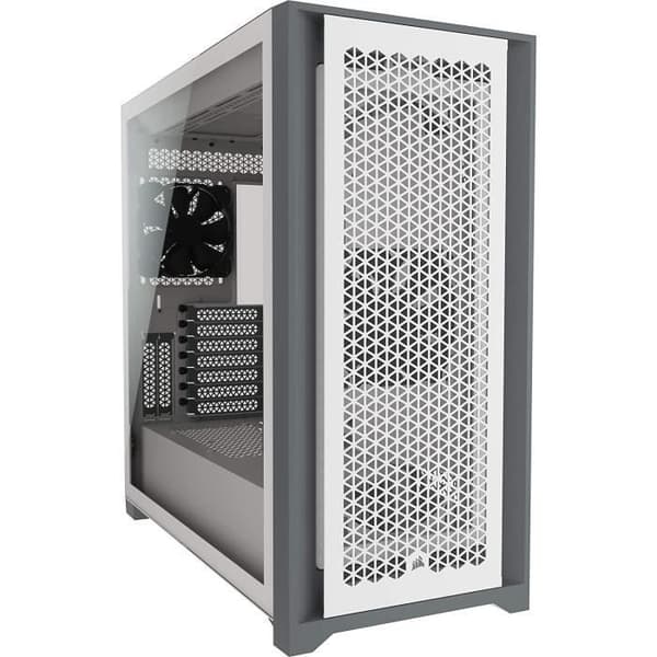 CORSAIR 5000D Airflow PC-fodral - Mid-Tower ATX härdat glas - Vit (CC-9011211-WW) Vit