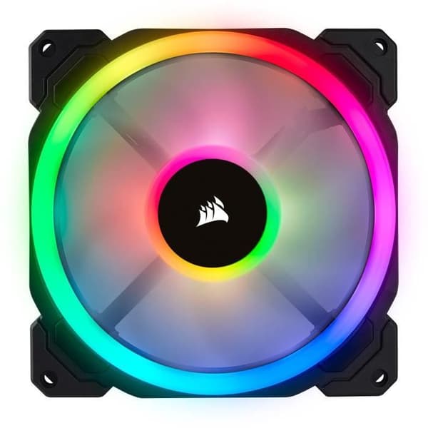 CORSAIR Lot of 2 fans LL140 RGB - Dual Light Loop LED 140mm - Lighting Node PRO (COR0843591032452)