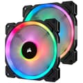 Miniatyrbild 1 av 3: CORSAIR Lot of 2 fans LL140 RGB - Dual Light Loop LED 140mm - Lighting Node PRO (COR0843591032452)