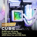 Miniatyrbillede 2 af 5: BITFENIX Cube AIO 360 (Hvid) - Vandkøling AIO - 3x120mm