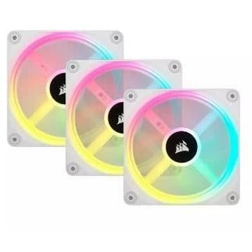 Tietokoneen tuuletus - CORSAIR - QX RGB -sarja - iCUE LINK QX120 RGB WHITE - 120mm - Aloituspakkaus