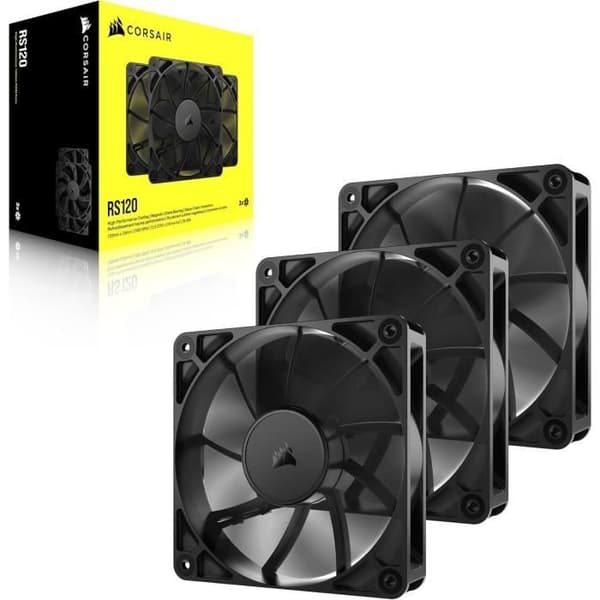 3 kpl 120 mm PWM-tuulettimia - CORSAIR - RS120
