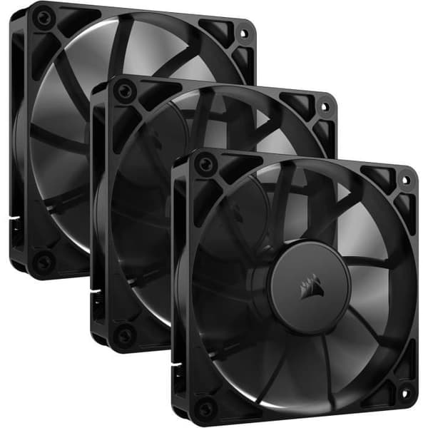 3 kpl 120 mm PWM-tuulettimia - CORSAIR - RS120 musta