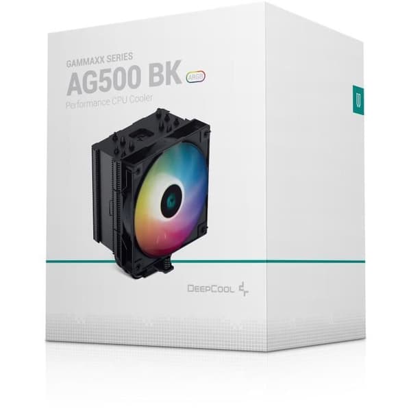 DEEPCOOL - Gammaxx AG500 ARGB Sort - CPU-køler - 120 mm
