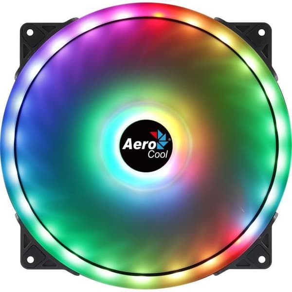 Fläkt - AEROCOOL - Duo 20 ARGB - 200 mm - 700 RPM - 18,3 dBA Svart