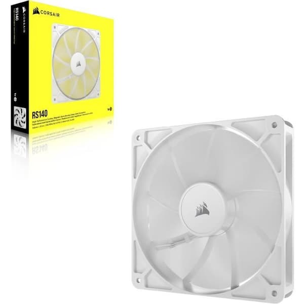 CORSAIR RS140 140mm PWM-fläkt - Vit