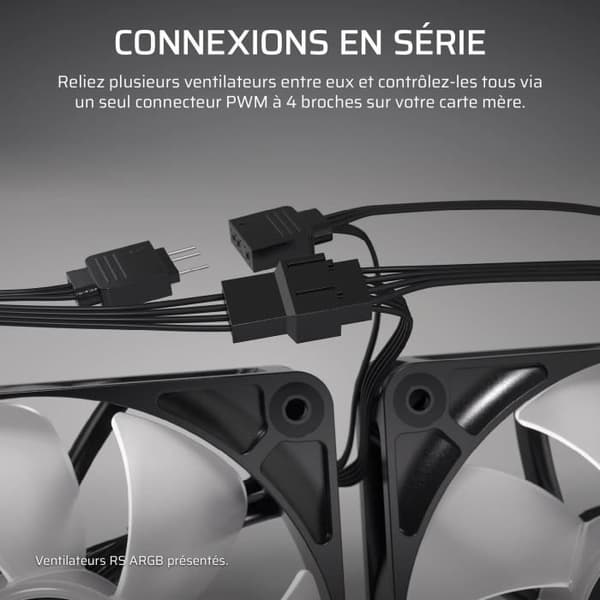 CORSAIR RS120 120 mm PWM-tuuletin - Valkoinen