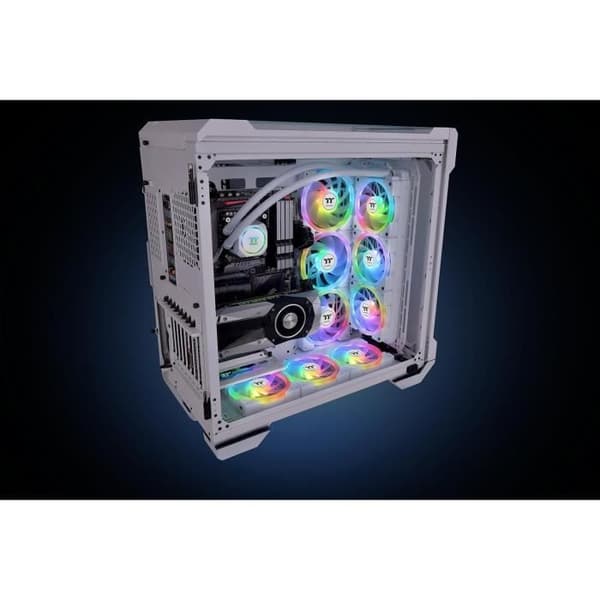 PC-kabinetblæser - THERMALTAKE - SWAFAN EX12 ARGB Sync - Hvid - 3x120mm A-RGB - 56.26-57.11CFM