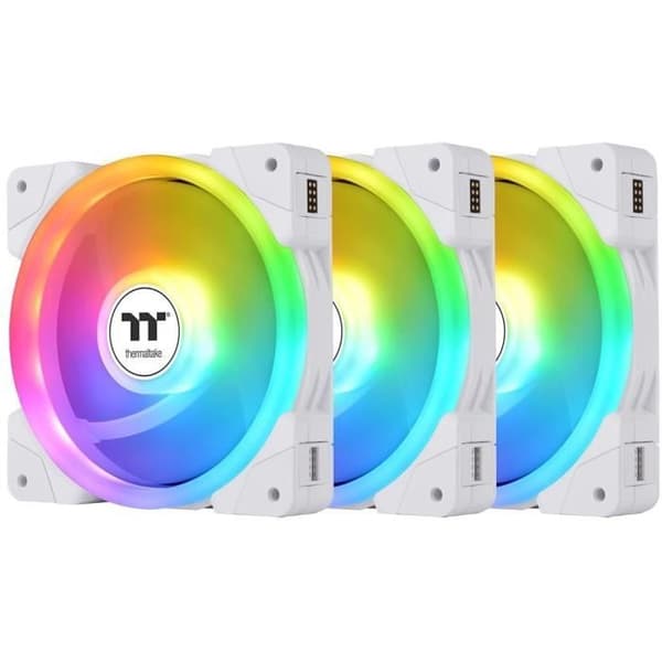 PC-kabinetblæser - THERMALTAKE - SWAFAN EX12 ARGB Sync - Hvid - 3x120mm A-RGB - 56.26-57.11CFM