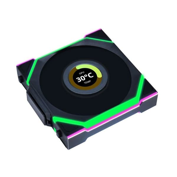 Fläkt 120mm - LIANLI - UNI FAN SL LCD ARGB - RGB-belysning - PWM-kontroll - Tyst