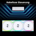 Miniatyrbild 3 av 4: Ventilator - Lian Li - Uni Fan SL 120 - ARGB - Trådlös - Pack om 3 - Vit