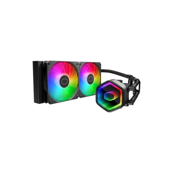 Cooler Master MasterLiquid 240 Core II CPU Vattenkylare - AIO Kylare 240mm (Max. 260W TDP), GR9 Dubbelkammarpump Svart