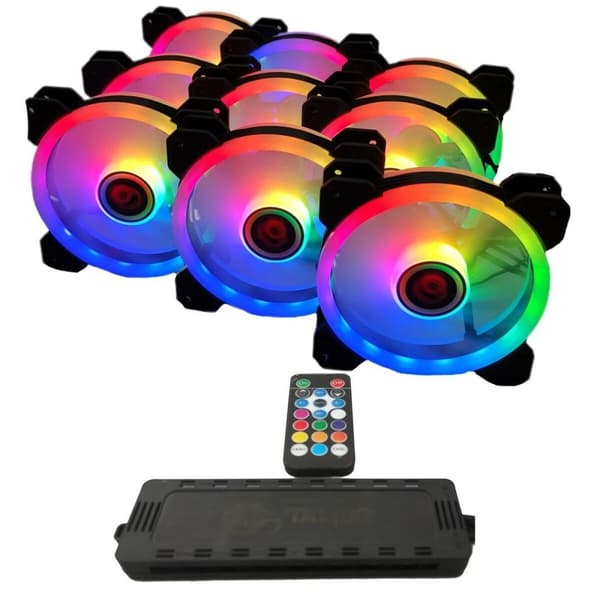 Lådfläkt Talius IRIS SPECTRUM ARGB/CRONOS Ø 12 cm