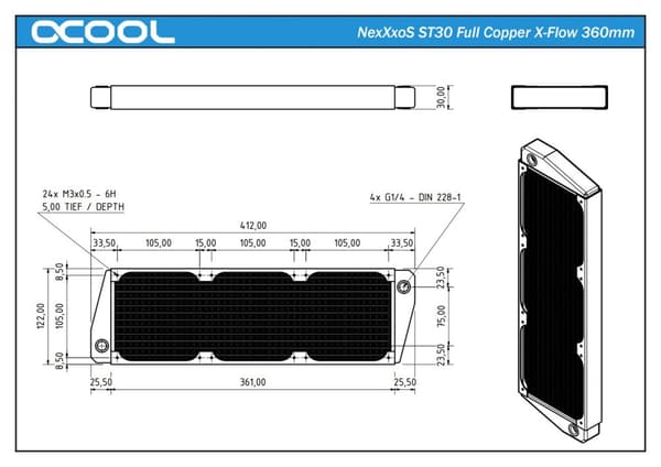 Alphacool NexXxoS ST30-kylare