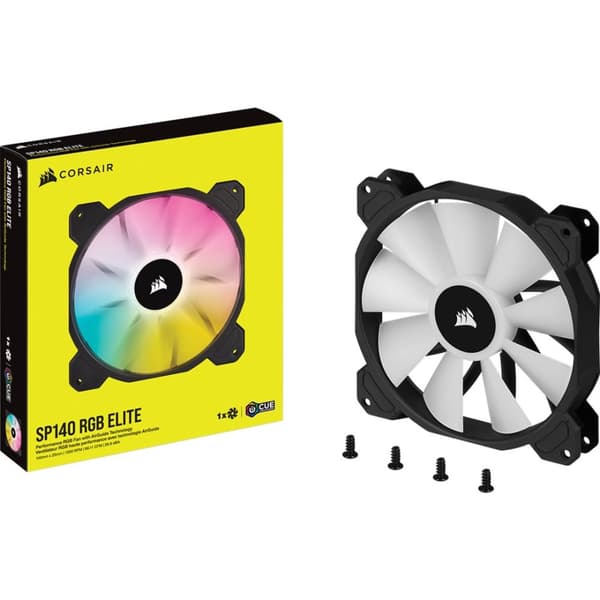 Corsair SP140 RGB ELITE Datorchassifläkt 14 cm Svart 1 st