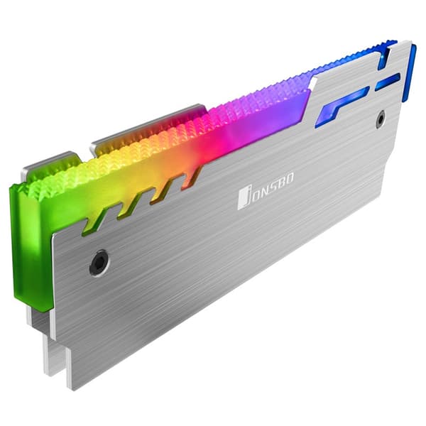 Jonsbo NC-3 ARGB Hukommelsesmodul Køleplade/Radiator Sølv