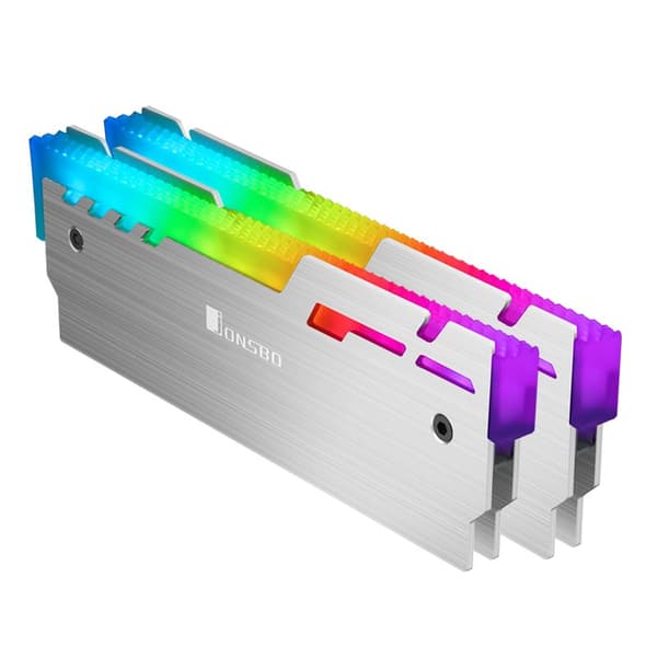 Jonsbo NC-3 ARGB Hukommelsesmodul Køleplade/Radiator Sølv