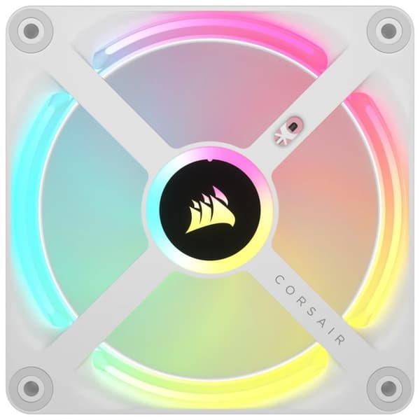 Corsair CO-9051005-WW Datorkylning Datorchassi Fläkt 12 cm Vit 1 st